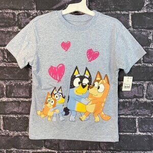 Bluey XS Bluey Bingo Family Hearts Shirt Heart